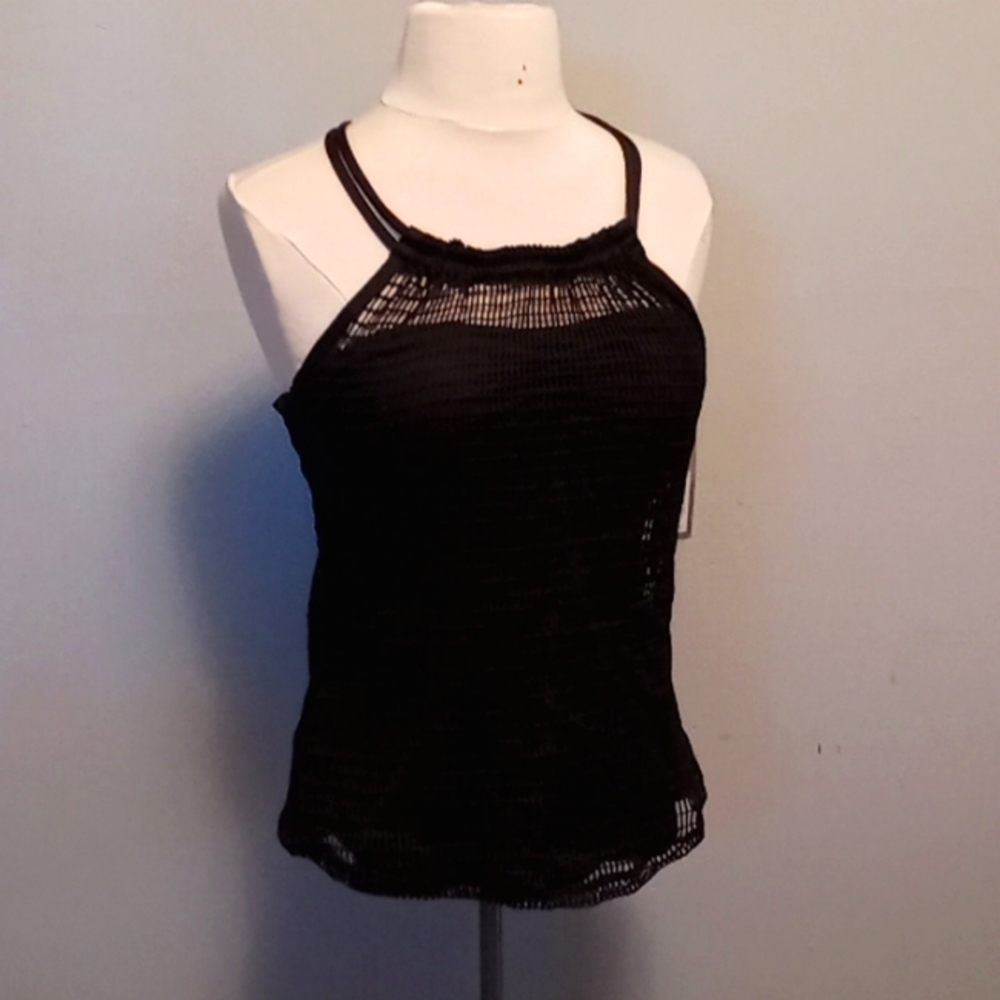Black Swim Top
